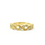 14KT YELLOW GOLD DIAMOND ACCENTED WAVE RING 130-01717