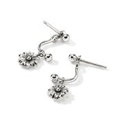 John Hardy Wildflower Drop Earrings, Sterling Silver Billie Eilish and FINNEAS Collaboration EB43074