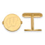 14k Yellow Gold University of Wisconsin Letter W Cuff Links