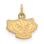 14k Yellow Gold University of Wisconsin Badger Extra Small Pendant