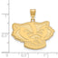 14k Yellow Gold University of Wisconsin Badger Large Pendant