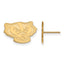 14k Yellow Gold University of Wisconsin Badger Small Post Earrings