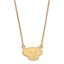 14k Yellow Gold University of Wisconsin Badger Small Pendant w/ 18" Necklace