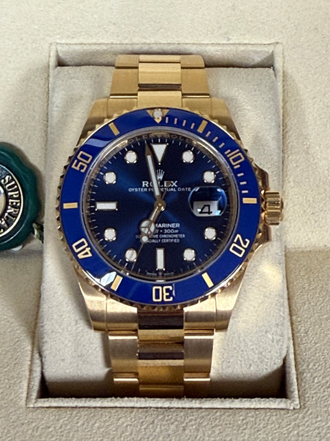 ROLEX 18K SUBMARINER BLUE DIAL 126618LB