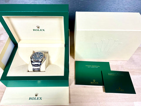 ROLEX SKY-DWELLER 326924 42MM BLUE DIAL