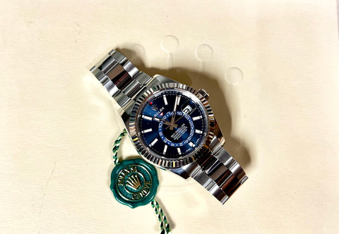 ROLEX SKY-DWELLER 326924 42MM BLUE DIAL