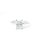 14KT WHITE GOLD HIDDEN HALO SOLITAIRE RING FOR  1.5CT EMERALD CUT CENTER STONE 140-08438