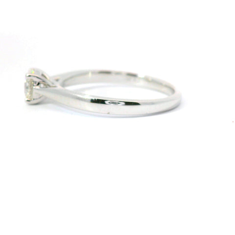 14KT WHITE GOLD .50CT SOLITAIRE ENGAGEMENT RING JOR033A