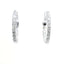 14KT WHITE GOLD 1CTW ROUND DIAMOND INSIDE/OUT HOOPS KE35360-1CT