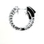 14KT WHITE GOLD 1CTW ROUND DIAMOND INSIDE/OUT HOOPS KE35360-1CT