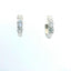 14KT WHITE GOLD 1CTW 3-STONE HOOP EARRINGS KE3704-0R00-VJ