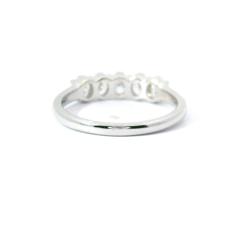 14KT WHITE GOLD 1CTW OVAL 5 STONE RING KR34490-OV-1.00ct-VJ