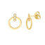 MIDAS Diamond Bezel Bar Door Knocker Earrings MF033648