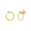 MIDAS Diamond Bezel Bar Door Knocker Earrings MF033698