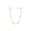 MIDAS Bezel Diamond Chain Front-to-Back Earrings MF038763