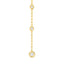 MIDAS Bezel Diamond Chain Front-to-Back Earrings MF038763