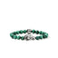 John Hardy Legends Cobra Bracelet, Sterling Silver, Malachite, 8MM BUS603841MHTS