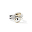 John Hardy Pebble Stacking Ring Trio, Gold, Sterling Silver, Diamonds RZZP9721332DI