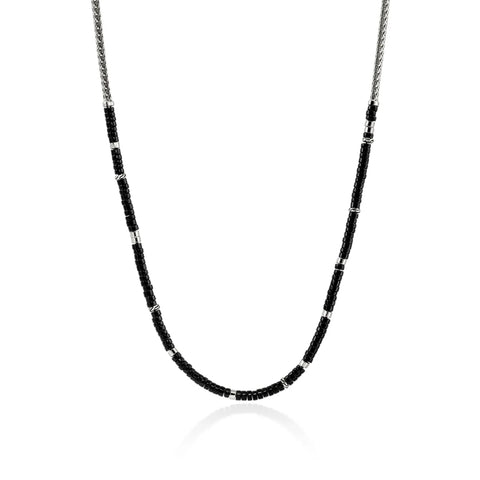 John Hardy Heishi Chain Necklace, Silver NMS9012321