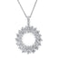 18KT WHITE GOLD DIAMOND CIRCLE PENDANT 165-00501