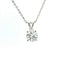 14KT WHITE GOLD 1CT ROUND DIAMOND SOLITAIRE NECKLACE PD00067-R-1.00CT-VJ
