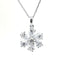 14KT WHITE GOLD 3.5CTW FLOWER CLUSTER NECKLACE PDP00059-3.50CT-VJ