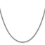 14K White Gold 18 inch 2.1mm Spiga with Lobster Clasp Chain