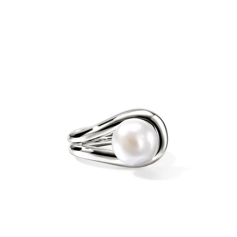 John Hardy Surf Ring, Sterling Silver, Pearl RB895081