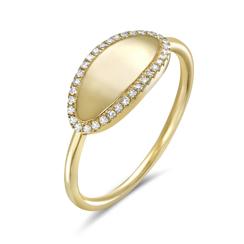 Bassali Alma 14k Yellow Gold Ring RG14857D