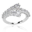 18KT WHITE GOLD DIAMOND RING 130-01718