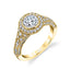 Sylvie Round Vintage Bezel Set Engagement Ring S1317