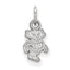 Sterling Silver University of Wisconsin Badger Extra Small Pendant