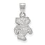 Sterling Silver University of Wisconsin Badger Small Pendant