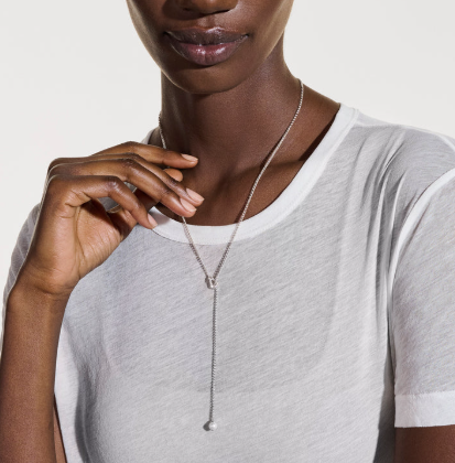 John Hardy Surf Y Necklace, Sterling Silver, Diamonds, Pearl NBP895002DI