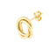 MIDAS Open Love Knot Stud Earrings on Post Back TM001487