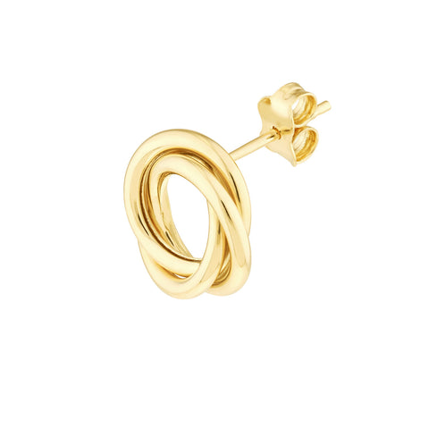 MIDAS Open Love Knot Stud Earrings on Post Back TM001487