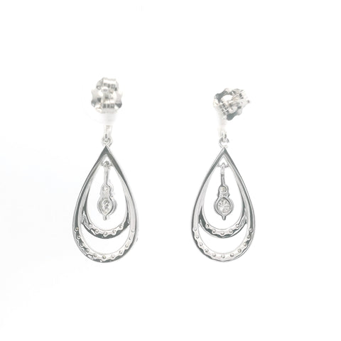 Gold & Natural Diamond Fashion Dangle Earrings