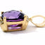 14KT YELLOW GOLD AMETHYST PENDANT 230-02440