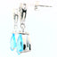 14KT WHITE GOLD BLUE TOPAZ DANGLE EARRINGS 210-03273