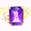14KT YELLOW GOLD AMETHYST RING 200-04239
