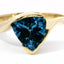 14KT YELLOW GOLD BLUE TOPAZ RING 200-04242
