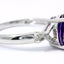 14KT WHITE GOLD AMETHYST RING 200-04243