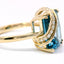 14KT YELLOW GOLD BLUE TOPAZ RING 200-04246
