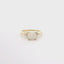 YELLOW GOLD OPAL AND DIAMOND RING 200-04182