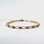 14K Yellow Gold Ruby and Diamond Bracelet