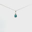 14KT WHITE GOLD BLUE ZIRCON PENDANT 230-02420