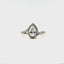 Lotus Pear Halo Diamond Engagement Ring