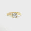 14KT YELLOW GOLD 1CT ROUND SOLITAIRE ENGAGEMENT RING KR34438-R-100-VJ