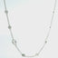 18KT WHITE GOLD MIXED SHAPE DIAMOND STATION NECKLACE 165-00494
