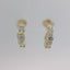 14K Yellow Gold Diamond Hoop Earrings